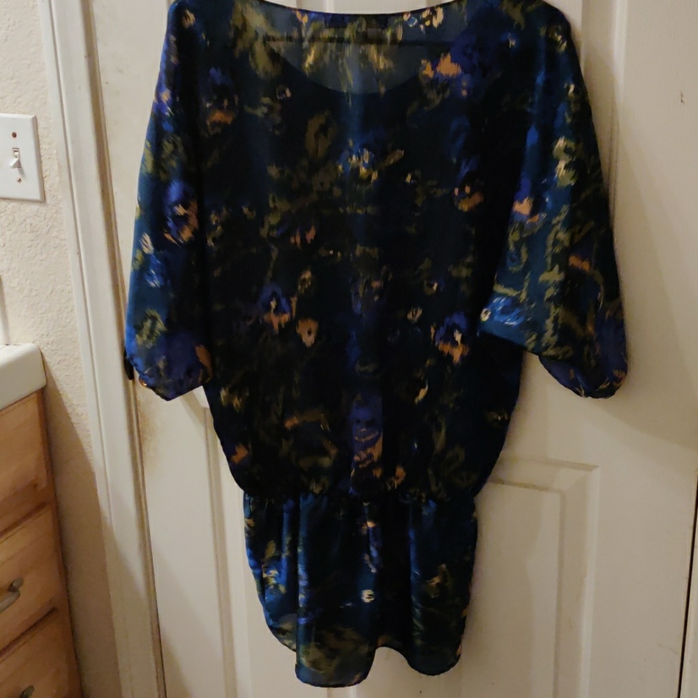 Blue Multi Color Dress - Picture 2 of 2
